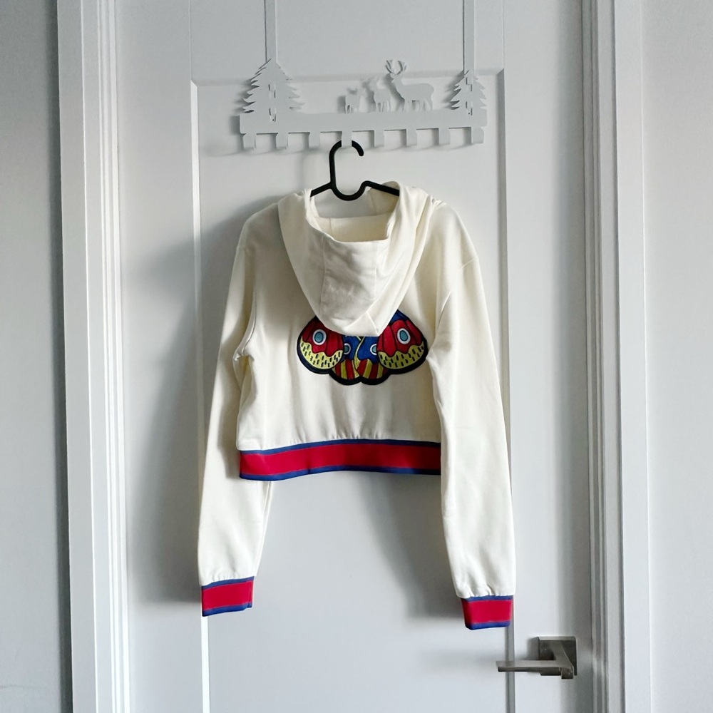 Adidas Cream Hoodie and Black Pants Set - Picture 11 of 16